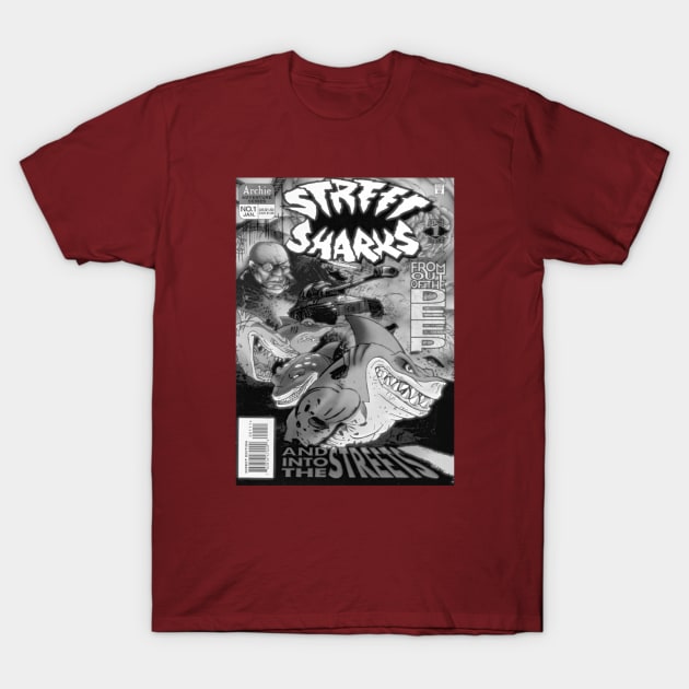 Street Sharks - Archie Comics Cover T-Shirt by OfficeBros